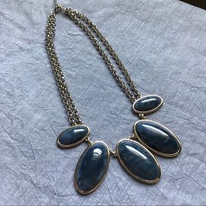 Ann Taylor Statement Necklace with gold tone chain